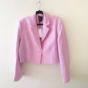 Dynamite cropped lavender blazer